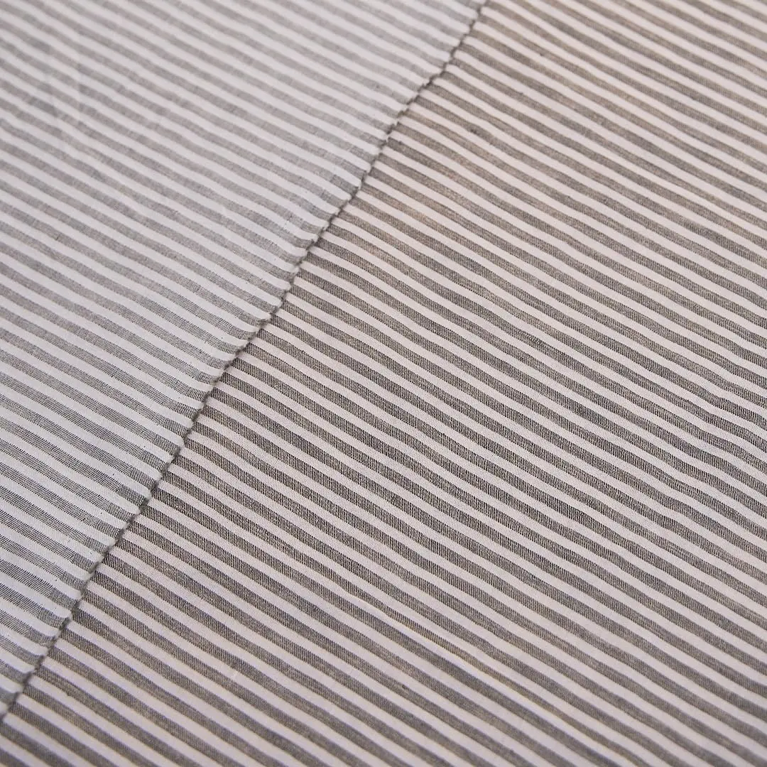 Italian Made Linen Fashion Stripe Fabric, Sold Per Meter, Woven Striped Cloth, 61 Inches Wide, Ideal for Clothing Sewing Crafts
