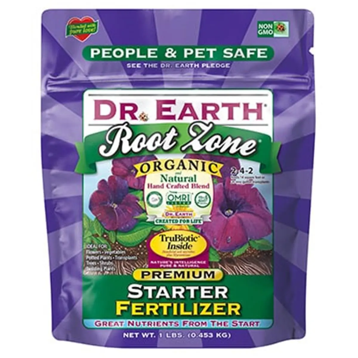Dr Earth Organic Blend Starter Fertilizer - Bagged Lbs Pack, Supports Garden Soil Health, Bagged Form