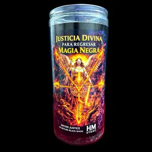 Divine Justice Reversal 14-Day Prepared Candle – Spiritual Protection & Negative Energy Return Ritual