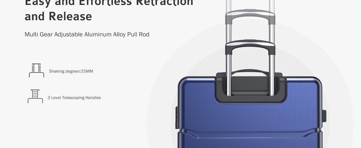 Carry on Luggage, Hard Shell ABS Suitcase with Double Spinner Wheels, Lightweight Expandable Rolling Luggage with TSA Lock