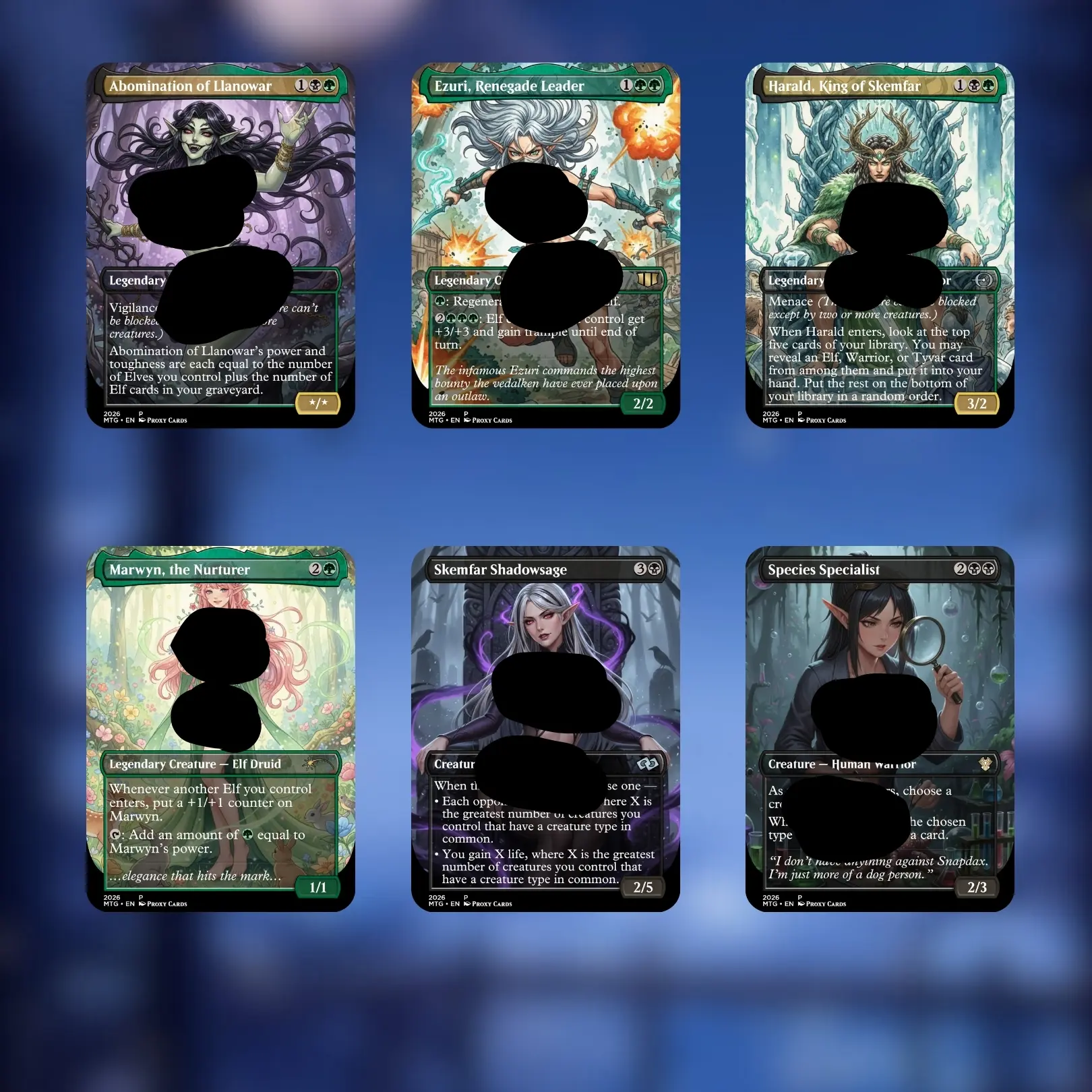 MTG Proxy 100+ Card – Lathril, Blade of the Elves – Forbidden Elf
