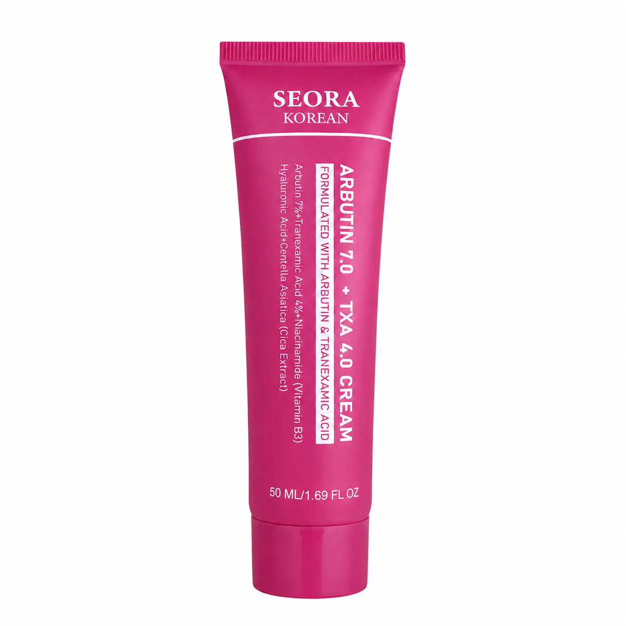 SEORA Korean Bright-Looking Face Cream with 7% Arbutin & 4% Tranexamic Acid, Niacinamide & Hyaluronic Acid, Lightweight Daily Facial Moisturizer, 50 ml