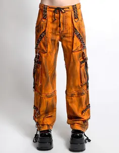 MIGHTY METAL PANT ORANGE INK WASH
