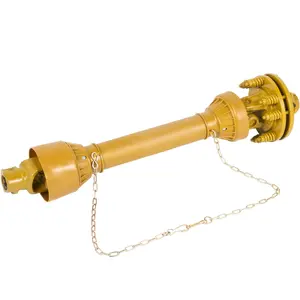 1-3/8" Series 4 PTO Shaft - 6 Spline Both Ends, 31.5"-41" Adjustable Driveline with Slip Clutch, Yellow Brush Hog PTO Drive Shaft for Bush Hog/Finish Mower & Tractors