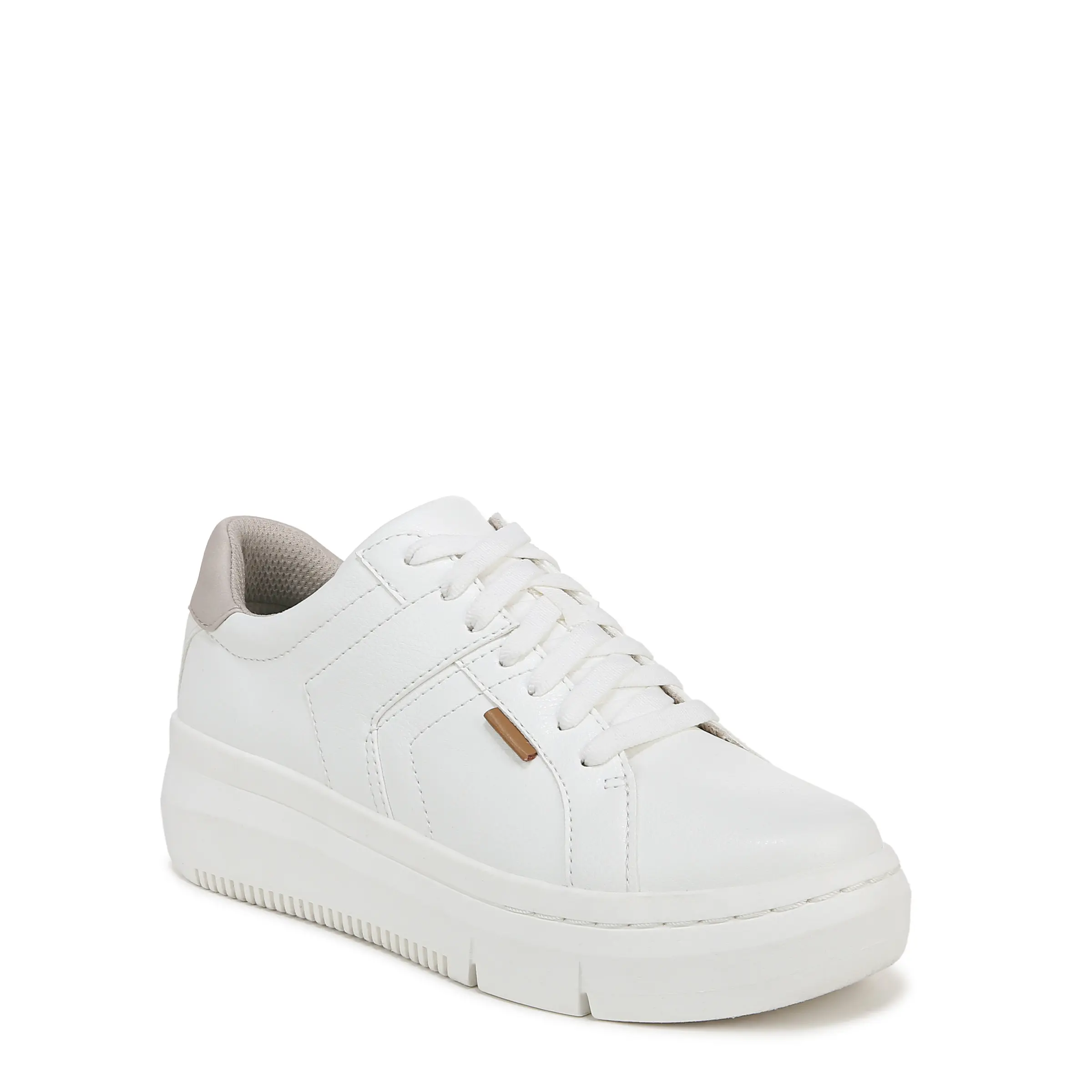 Dr. Scholl's Shoes Women's Sadie Faux Leather Platform Sneakers, Lightweight Lace Up Design with Cushioned Arch Support, Sneakers For Women, Women's Shoes