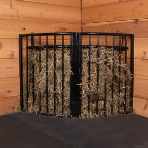 Easy-Up Slow Feed Corner Floor Hay Rack