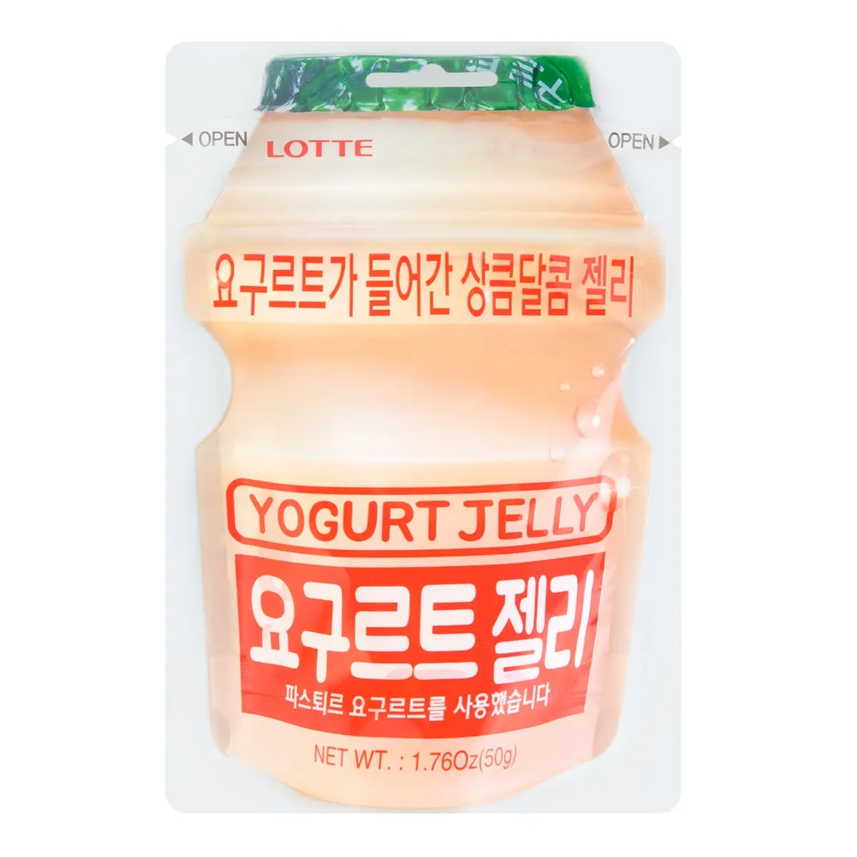 LOTTE Korea Yakult Yogurt Gummy Candy - 50g, Probiotic Lactic Acid Bacteria Chewy Snacks