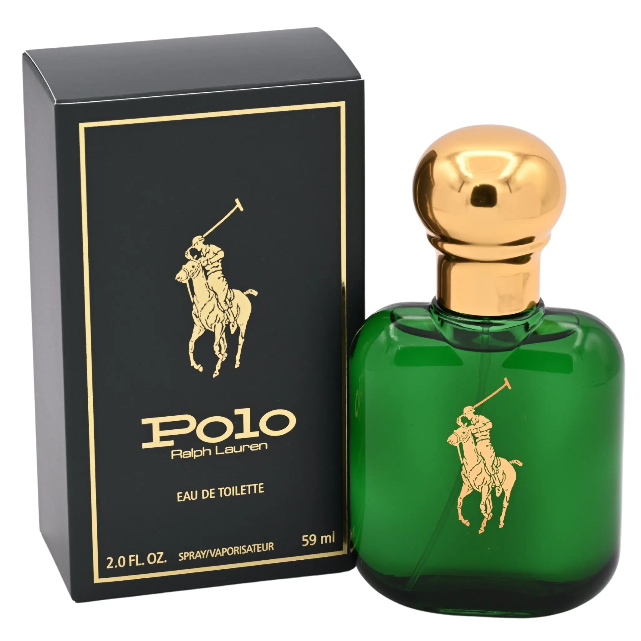 Ralph Lauren Polo Eau de Toilette for Men, Woody Aromatic Fragrance with Pine, Leather, and Basil Notes, 2.0 fl oz, Fragrances, Cologne Fragrance Perfume, Earthy Woody Fragrance