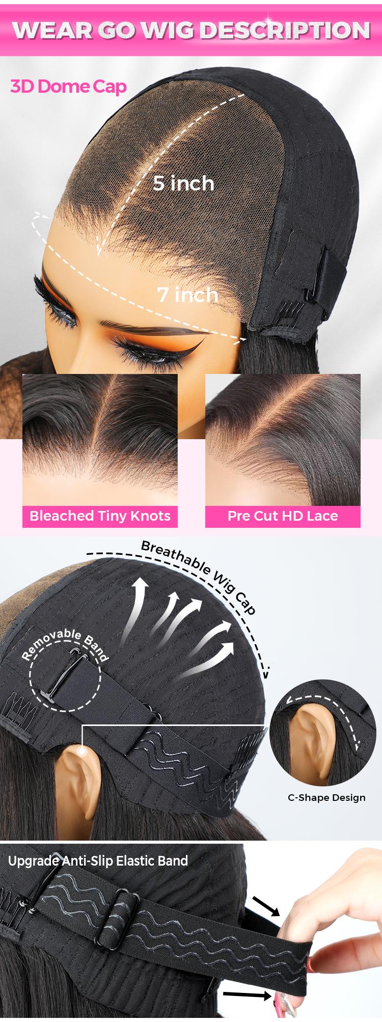CurlyMe Wear Go Glueless Kinky Curly Human Hair Pre-cut 7x5 HD Lace Pre-bleached Hair Lace Front Wigs Pre Plucked #Summervibes