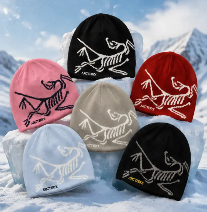 Arc"teryx Bird Head Toque Y2K Classic Unisex Winter Beanie Multi-Color Variant Grid | Breathable Wool Blend Thermal Knit Cap- Frozen Peak Climbing Skiing Snowboarding Outdoor Wear
