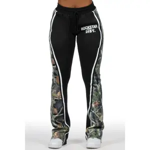 Soana Black Stacked Track Pant