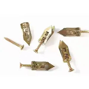 Expansion Screw Sleeve - 50 Set Hammer Driver Anchor with Screw Nail-in Drywall Plaster Fixing Expansion Anchor Bolt (50)