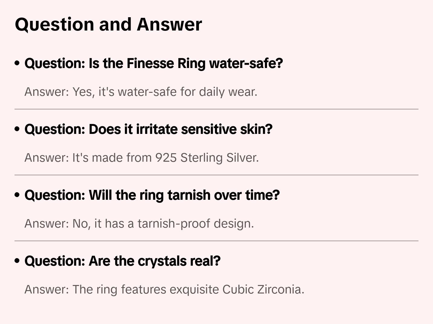 Finesse Ring Finesse Ring