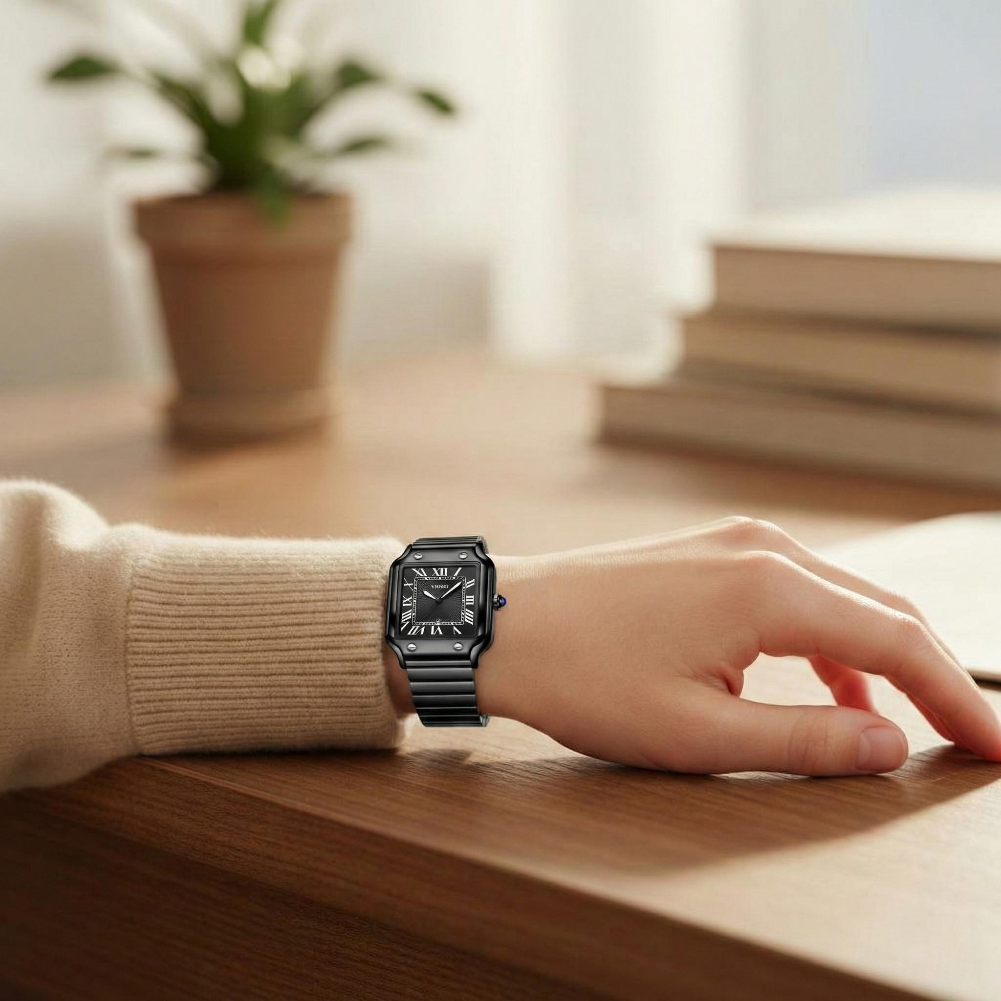 Elegant Multi Function Watch Suitable For Women And Men Featuring Calendar 33mm Dial Stainless Steel Band And Analog Water Resistant Design Elegant Multi Function Watch Suitable For Women And Men Featuring Calendar 33mm Dial Stainless Steel Band And Analog Water Resistant Design