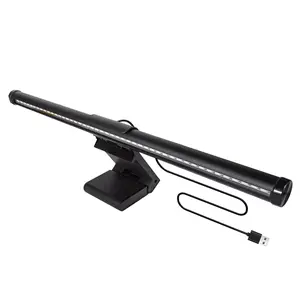 USB Powered LED Monitor Light Bar with Adjustable Brightness Multi Color White Modes for Home Office Gaming and Reading Modern Space Saving Desk Lamp