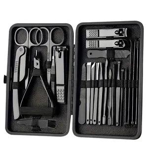XINGHESHINE Professional Nail Clipper Set with Storage Case,8 Counts/24pcs/15pcs Portable Manicure &Pedicure Tool Set,Nail Cutter Kit Wallet,Nail Care Tool for Home & Travel,Body Care Products,Nail Grooming Kit Gifts for Men Women,Birthday Gift