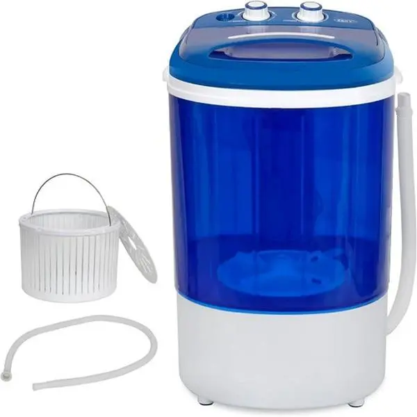 Zeny Portable Washing Machine - 2-in-1 Wash & Spin Single Bucket Washer, 9lbs Capacity, Small Footprint, Rectangular Household Compact Washing Appliance