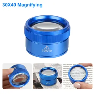 Portable 30X Magnifier - Pocket Magnifying Glass,Handheld Magnifying Loupe,Vision Aid Tool for Reading Jewelry Watch Hobby Crafts Close Work