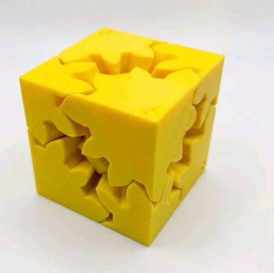 Gear Fidget Cube, Gear Mechanism Toy, Compact & Sleek Design, Stress Relief Toy for All Ages, Anyone Seeking Tactile Experience