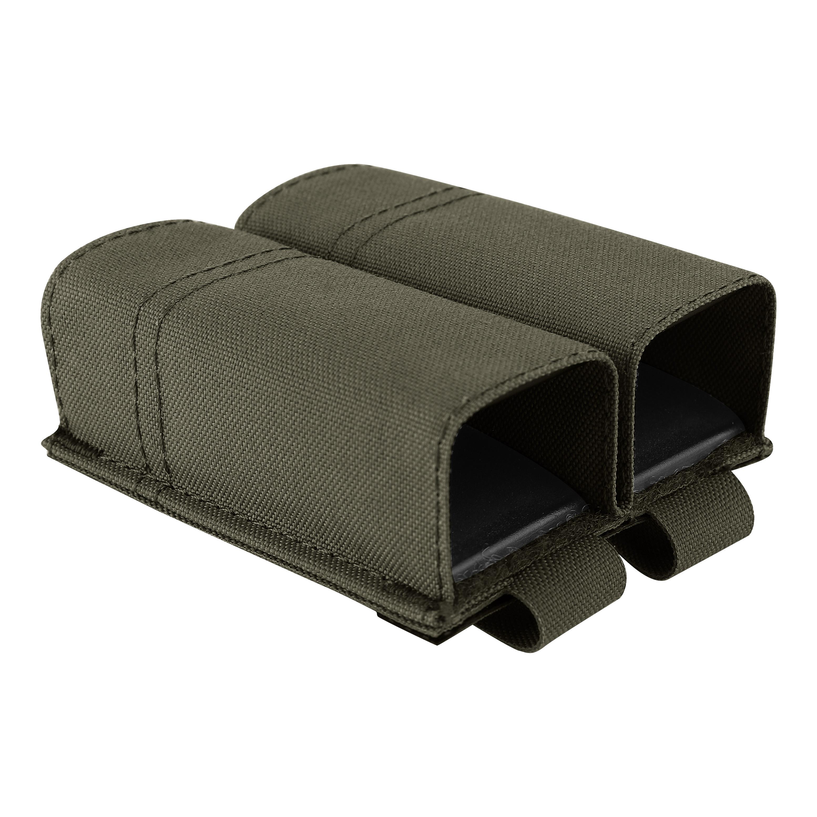 KRYDEX Double 9MM Nylon Mag Pouch .40 45 ACP with Quick Release Kydex Insert Holder Duty Belt & MOLLE Compatible Essential Pack