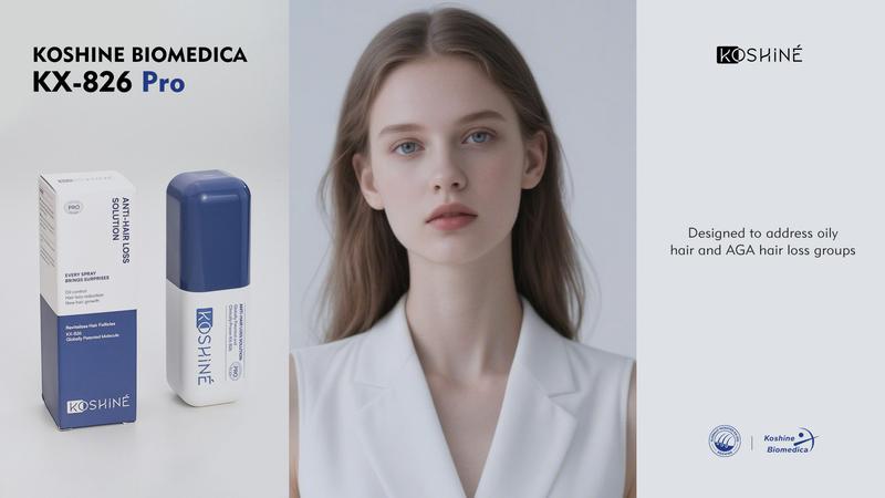 KOSHINÉ 0.9% KX-826 DHT Blocker Hair Thickening Growth Products – Suitable for Men and Women (Purple Bottle)