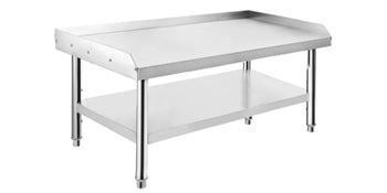 【GARVEE】Stainless Steel Grill Stand Table, 24x28x24 inch, with Adjustable Storage Undershelf, Suitable for Hotel, Home, and Commercial Restaurant Kitchens