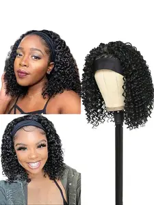 14 inch women's short curly wig, deep-sea synthetic wig, daily use, with heat-resistant fiber, high-density short wig