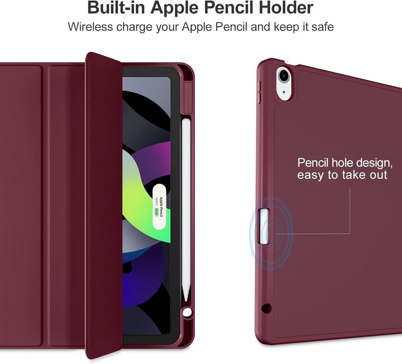 iPad Case/iPad 10th Generation Case [11-Inch 2025/10.9 Inch 2022] with Pencil Holder, Smart Cover with Soft TPU Back [Support Auto Wake/Sleep] Blue Protective Protection Green Tablet Computer