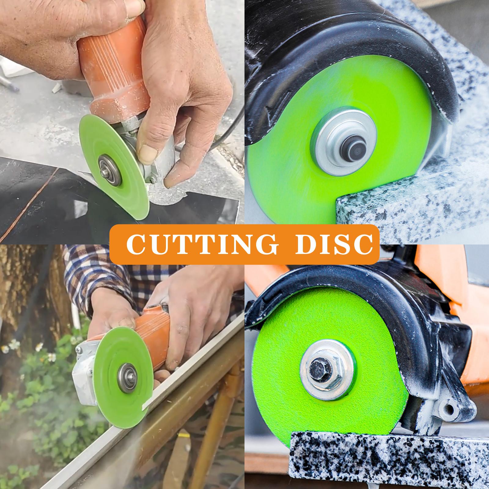 Rock Plate Dedicated Cutting Disc 6pcs 115mm DiamondPorous Flat Grinding Wheels for Chamfering Tiles MarblesStones Ceramics Fast Precise Cuts Power Tool