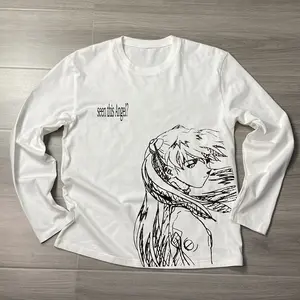 Evangelion Menswear Hoodie Sweatshirts Tops Man Pullover Bestie Casual Crewneck T-shirt Unisex Menswear for Anime