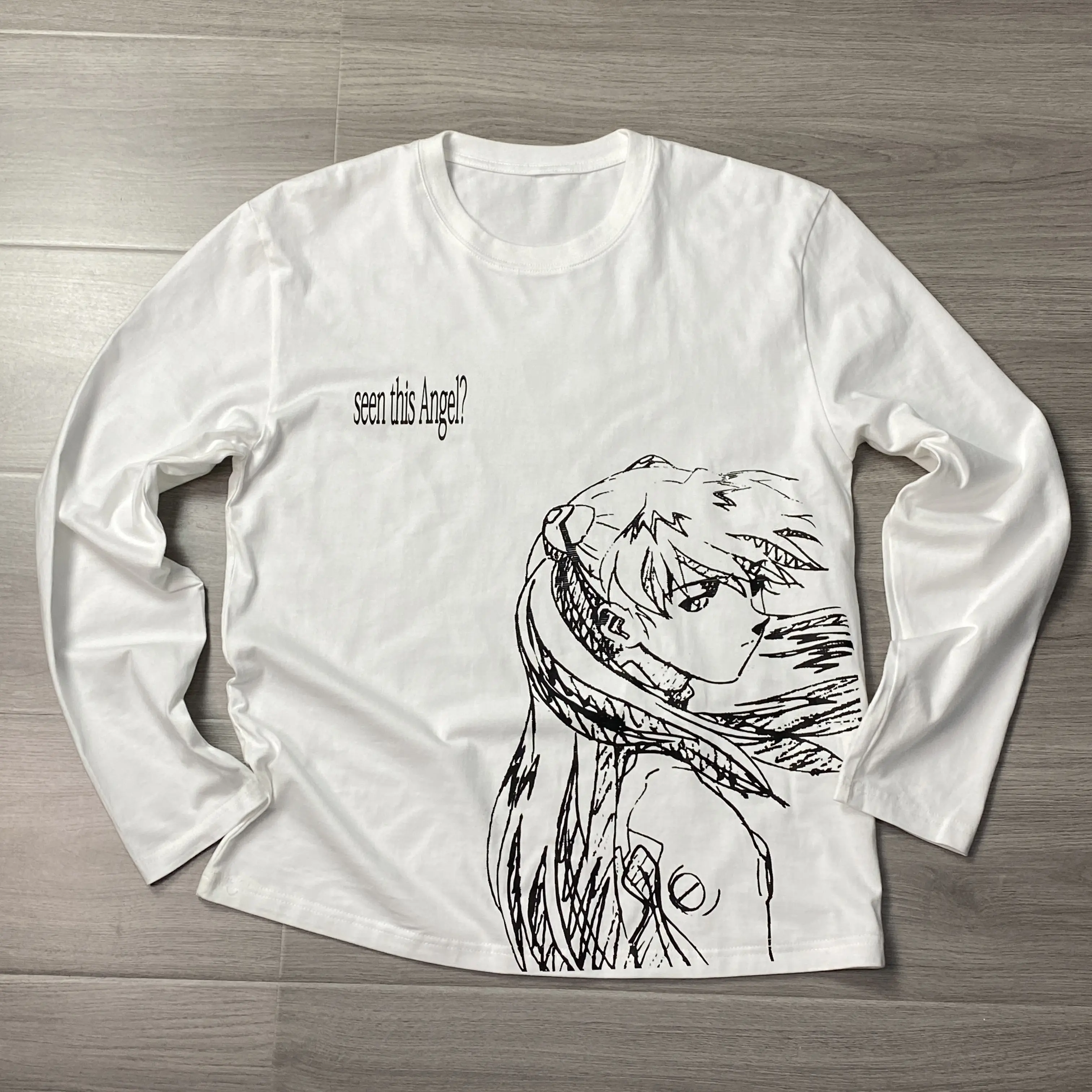 Evangelion Menswear Hoodie Sweatshirts Tops Man Pullover Bestie Casual Crewneck T-shirt Unisex Menswear for Anime