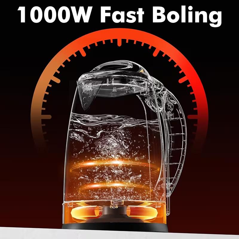 2L Stainless Steel Water Kettle ,Large Capacity,No Refills Needed. Seamless Design-Safe,Quick heating ,Auto shut-off