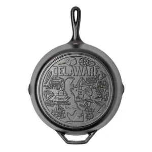 American Road Trip: 12 Inch Seasoned Cast Iron Skillet, Delaware