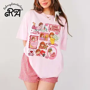 Comfort Colors Junie B Jones Valentine Doodle Style Shirt, Junie B Jones Education Sweatshirt, Teacher Valentine Hoodie, Bookish T-shirt, First Grade Teacher Gifts Valentine's Day sweater