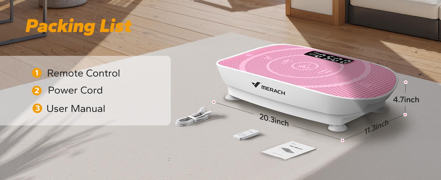 MERACH Slim Vibration Plate Exercise Machine, Lymphatic Drainage Machine, Whole Body Workout Vibration Platform for Wellness and Fitness Home Gym Equipment TikTokShopBlackFriday SpringStatements