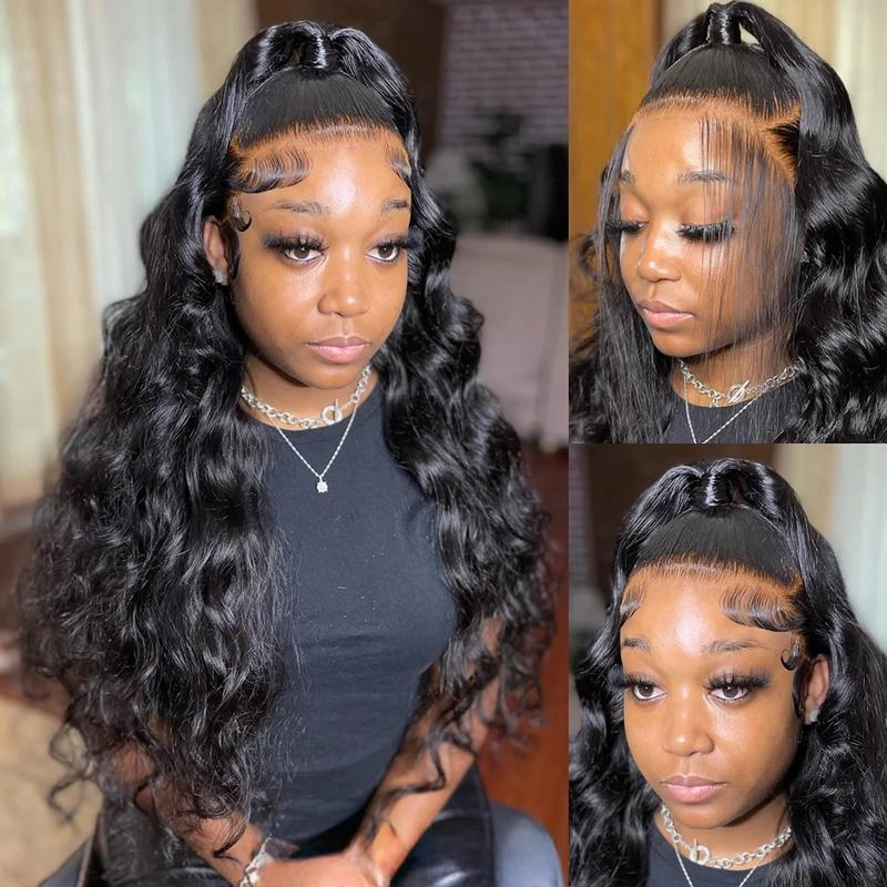 Bling Hair 13x6 Body Wave Lace Front Wigs Human Hair Pre plucked With Baby Hair 180 Density Human Hair Wigs For Women HD Lace Frontal Wig
