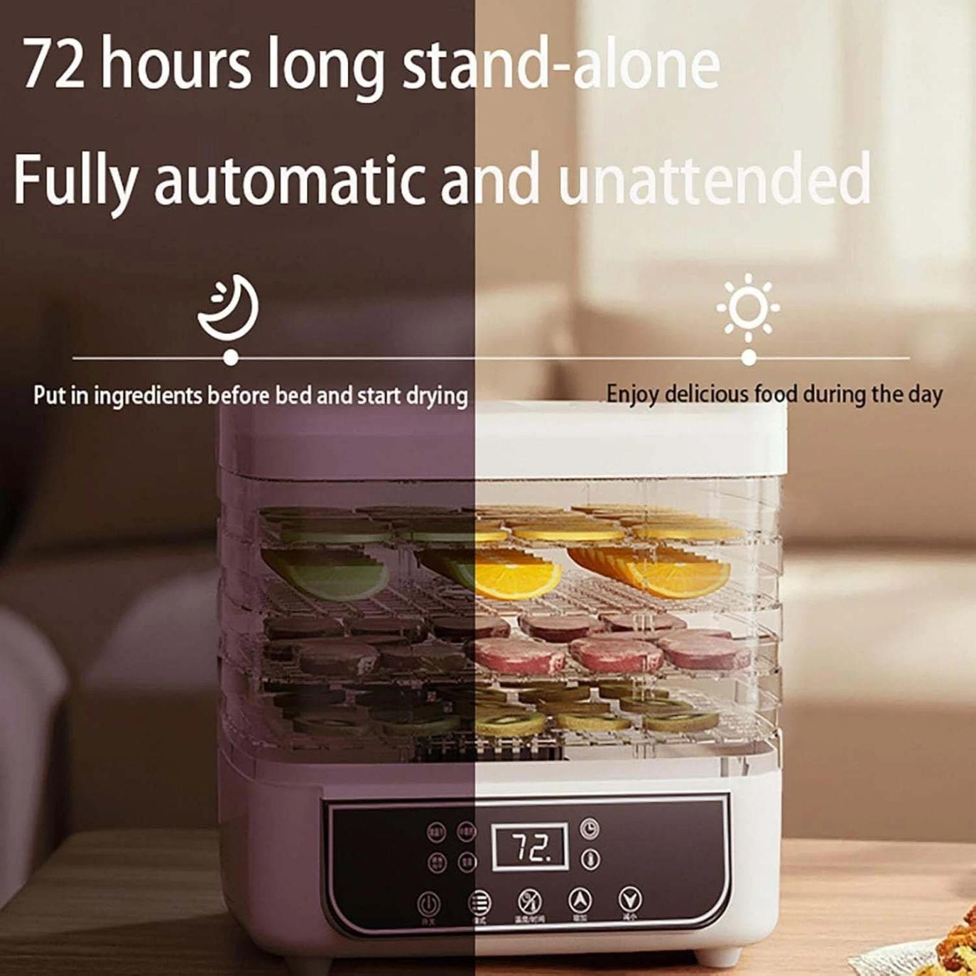 Essential Food Dehydrator, 5 Stackable Trays with Adjustable Timer and Temperature Control - Electric Food Preserver for Jerky, Fruits, Veggies, Meat & Dog Treats, Large capacity Essential Food Dehydrator, 5 Stackable Trays with Adjustable Timer and Temperature Control - Electric Food Preserver for Jerky, Fruits, Veggies, Meat & Dog Treats, Large capacity