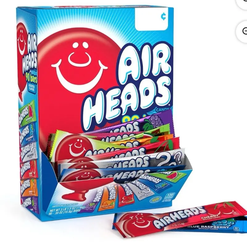 AirHeads Variety Pack - 0.55 oz Individual Pieces, 90-Count Bulk Pack
