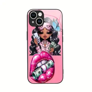Suitable for iPhone 17 16 15 14 13 12 11 PRO MAX PLUS, AIR Reinforced Glass Protective Case, Light Luxury and Stylish Pattern Ultra-thin White Glass Phone Case with Lens Protection, Fully Covered Anti-drop Protective Case, Perfect Gift