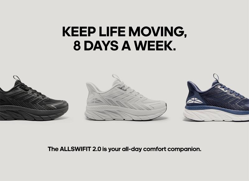 AllSwifit 2.0 Men's Slip On Comfortable Walking Shoes Running Tennis Athletic Gym Workout Cross Training