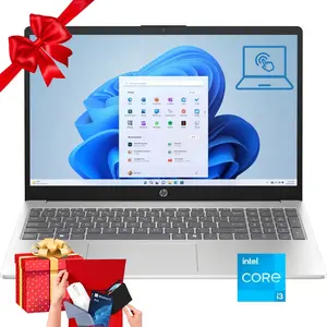 HP 15.6" Touchscreen Laptop, Copilot AI,up to 32GB RAM, 512GB SSD,Intel 13th Core i3-1315U(Up to 4.5GHz), Win 11 Pro,Intel UHD Graphics, Wi-Fi 6,Bundle Accessory