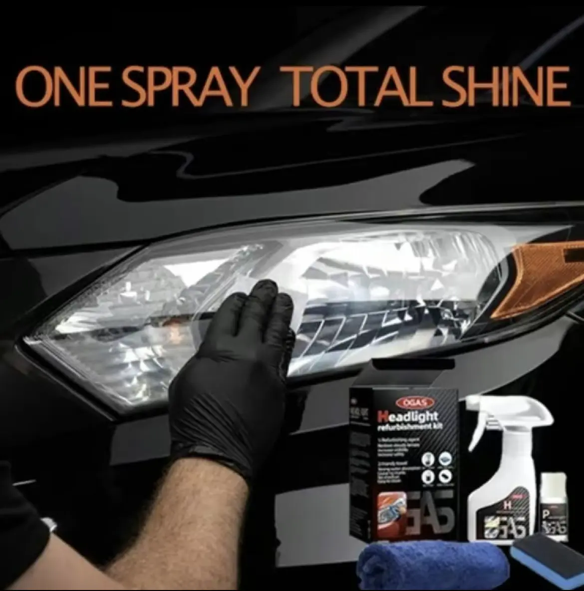 Car Headlight Repair Liquid DD-0031 Series 180ml - DIY Car Care Protective Coating, Scratch Oxidation Remover, Spray Polish, Surface Cleaner & Cleaning Agent for Yellowing Lamp Shells | Father's Day Gift, Car Detailing Product