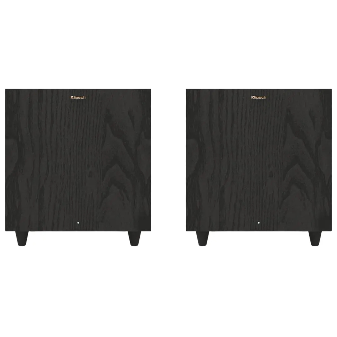 Klipsch R-80SWi 8-in 150W Wireless Subwoofer - Down-Firing Driver, Spun Copper IMG Woofer for Deep Bass, Black Compact Design, Pre-Paired Transmitter, Cable Support, RCA Compatibility, Outlet Plug-In Audio for Vinyl Use, Connection, Subwoofers