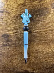 "Teal Scrub Top" Beaded Pen