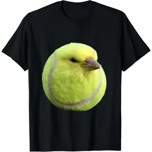 Funny Tennis Bird Meme TShirt for Generation Z