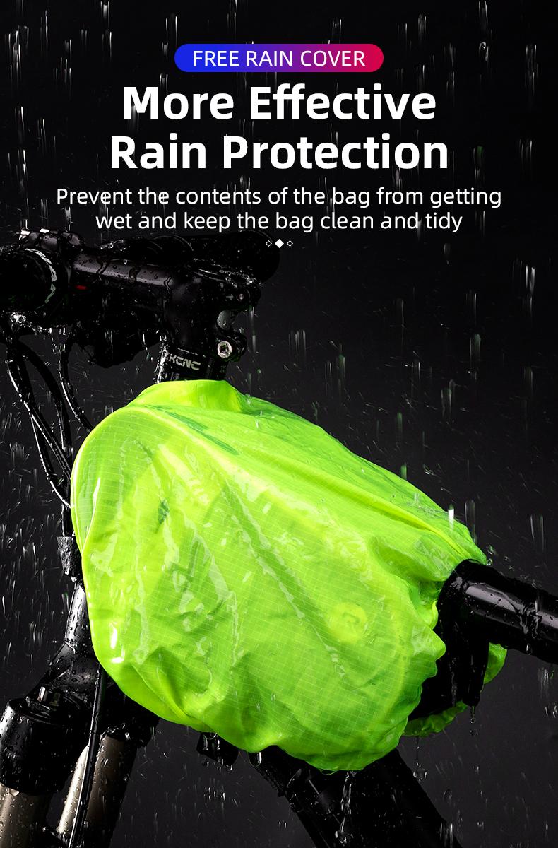 ROCKBROS Bike Front Frame/Handlebar Phone Mount Bag Top Tube Bike/Bicycle Bag Waterproof Cycling Accessories Bike Pouch with 360° Rotation Phone Holder Fit Smartphone Below 6.7''