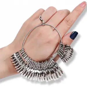 Ring Sizer Tool for Measuring Sizes in Plastic & Metal Ideal for Custom Jewelry Enthusiasts Clear Readable Markings Reusable Portable