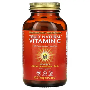 HealthForce Superfoods Truly Natural™ Vitamin C, 120 VeganCaps™ (46.75 per Capsule)