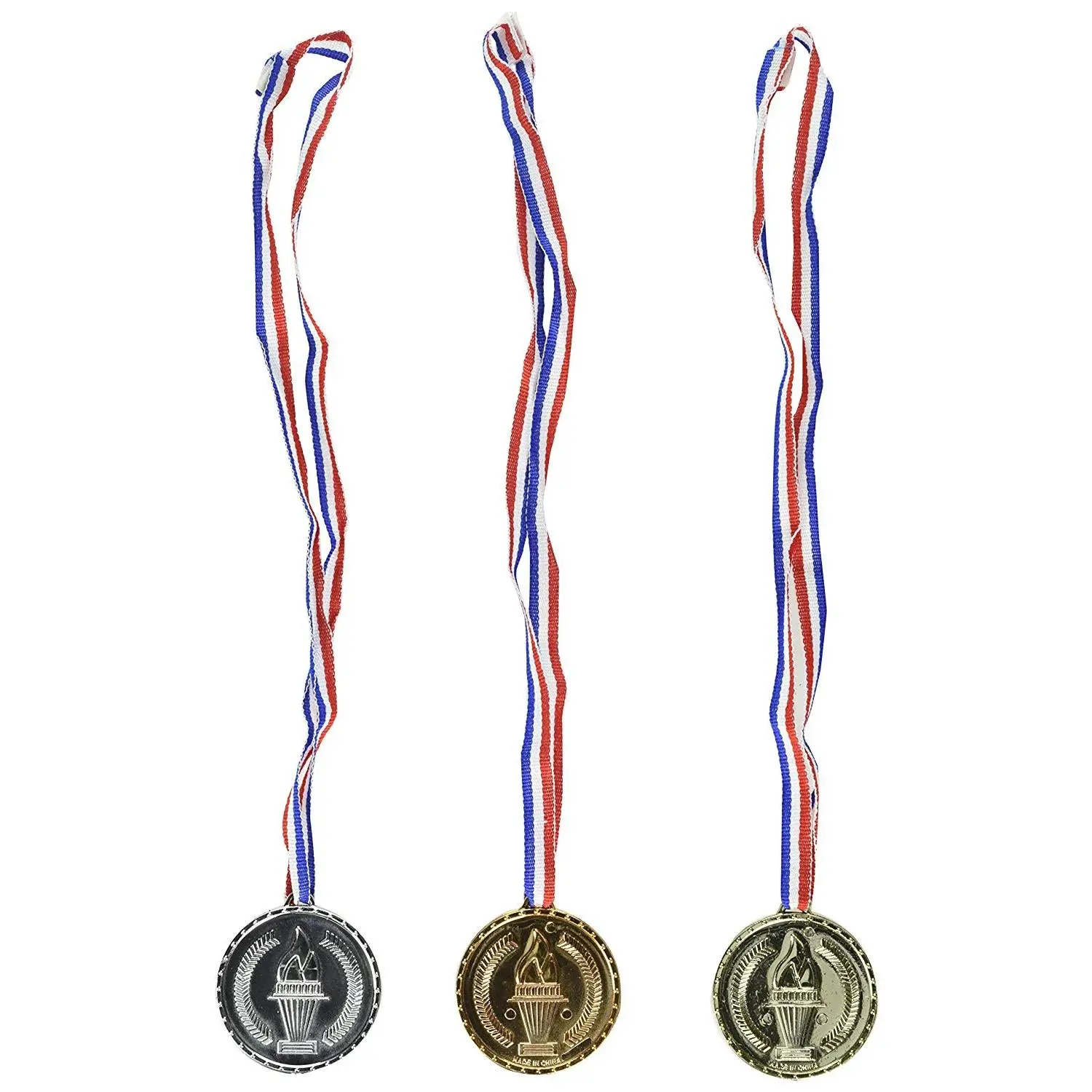 Gold, Silver, and Bronze Medal Set, 3 piece set