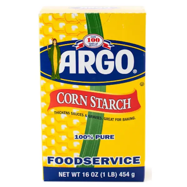 Argo Natural Corn Starch Fine Powder, 16 oz Baking Flour, Natural Ingredients for Baking Needs & Thickening Sauces